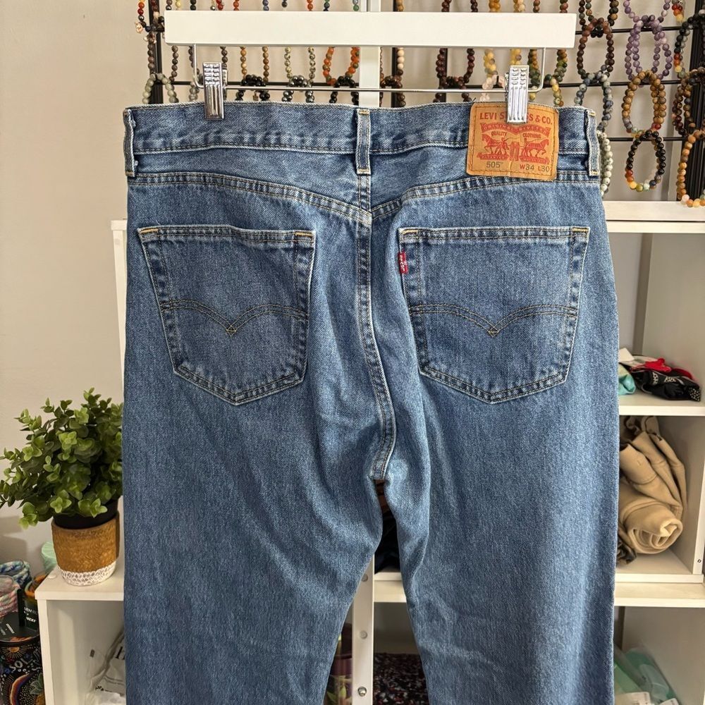 Levi's Blue Straight-Leg Jeans Classic Style - Picture 5 of 6
